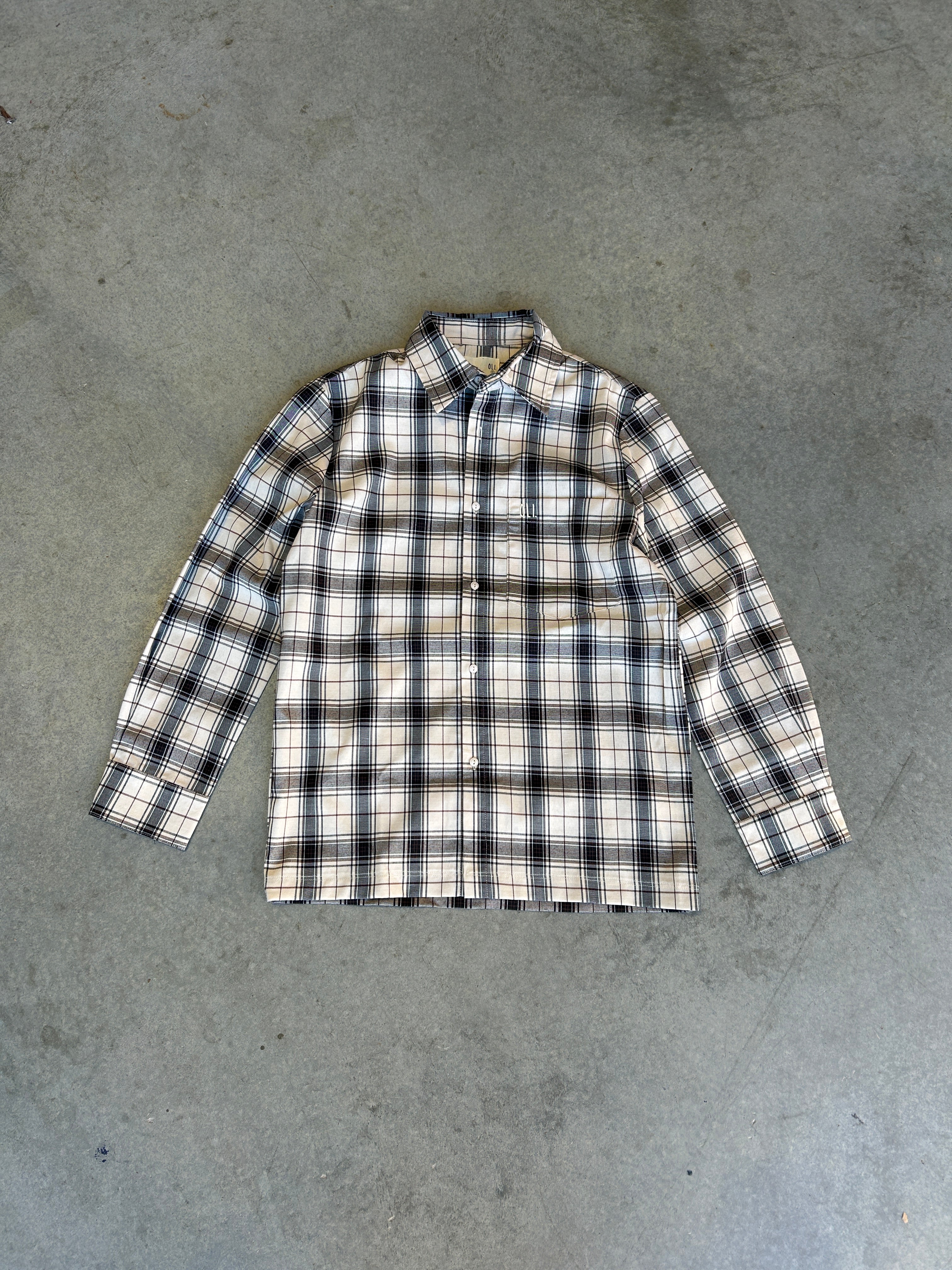 PRE LOVED | CHECK SHIRT CREAM - S