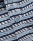 Heavy Stripe Polo - Sky