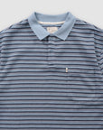 Heavy Stripe Polo - Sky