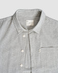 Grid Long Sleeve Button Up - Bone