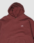 Embroidered Signature Hood - Brick