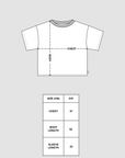 Pickle Crop T - White