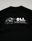 Curb Rider Back Print T - Black