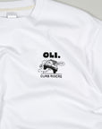 Curb Rider Back Print T - White