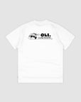 Curb Rider Back Print T - White