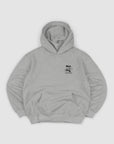 Curb Rider Back Print Hood - Ash Marle