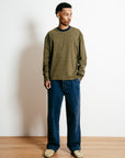 Phoebie Stripe Long Sleeve T - Olive