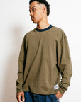 Phoebie Stripe Long Sleeve T - Olive