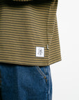 Phoebie Stripe Long Sleeve T - Olive