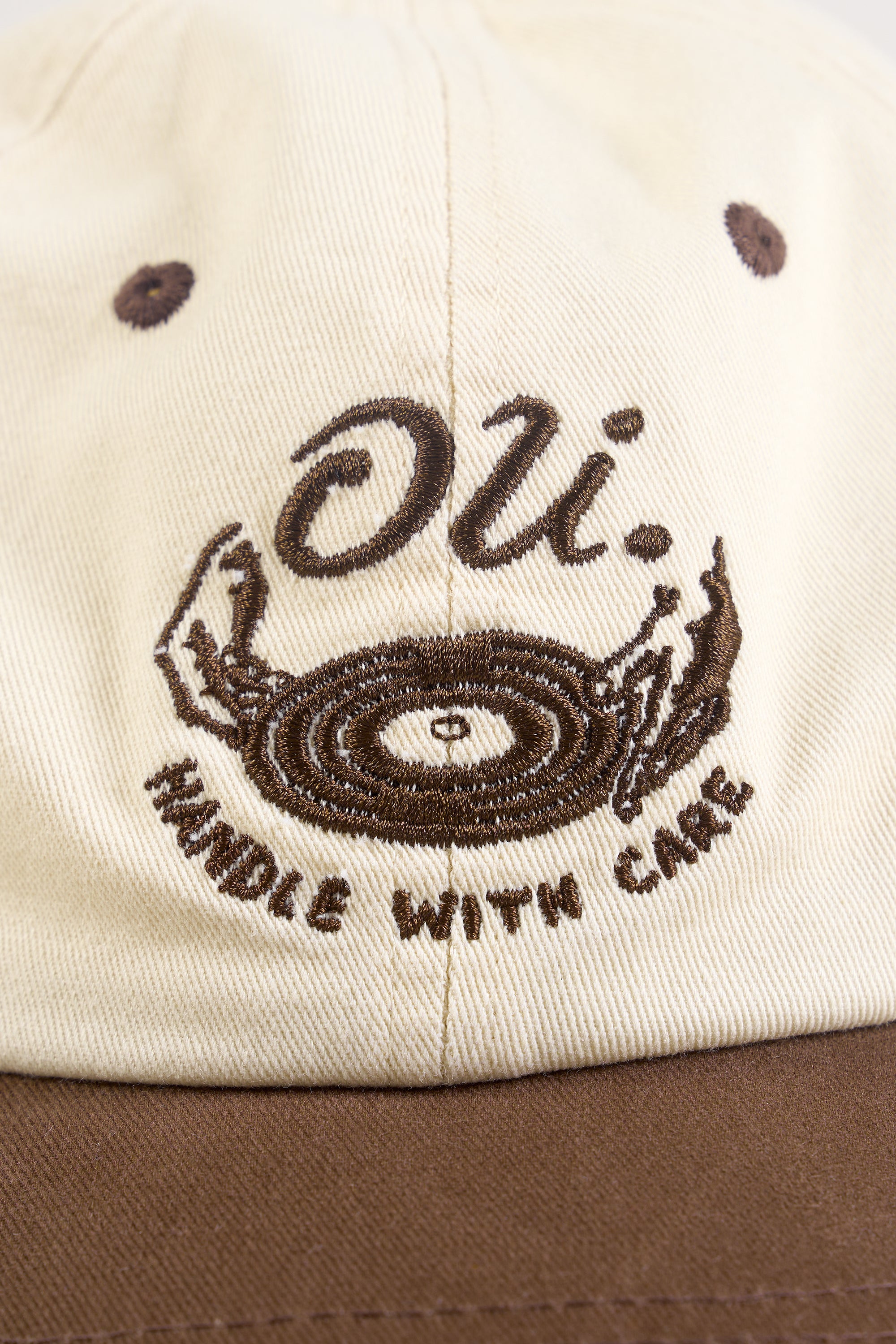 Handle With Care Cap - Cream &amp; Brown