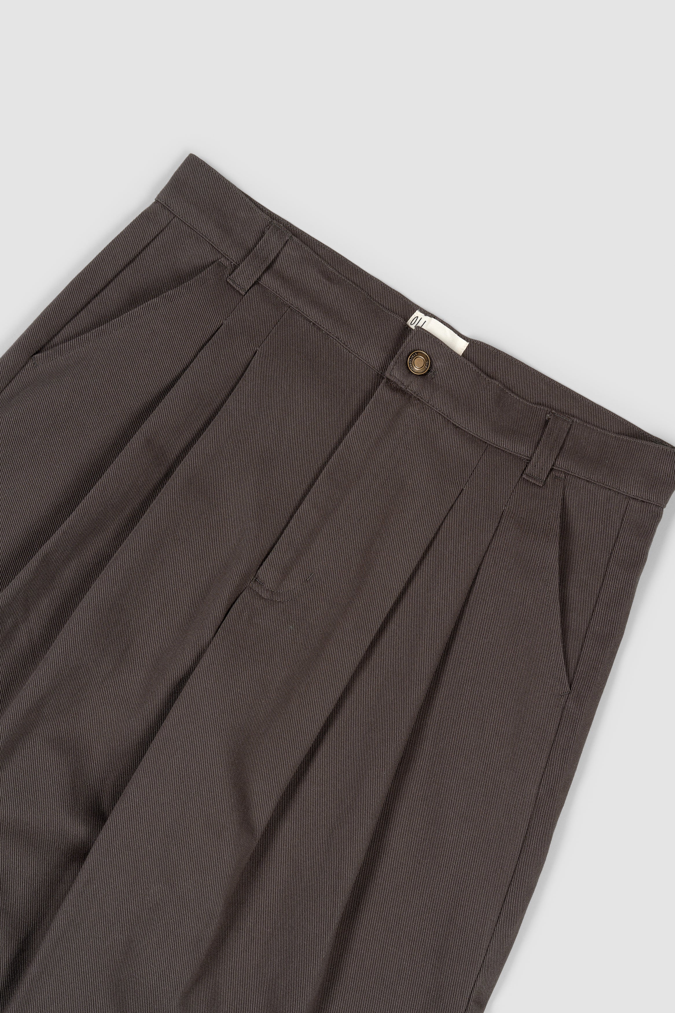 Pleated Pant - Coal