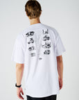 Camping Back Print T - White