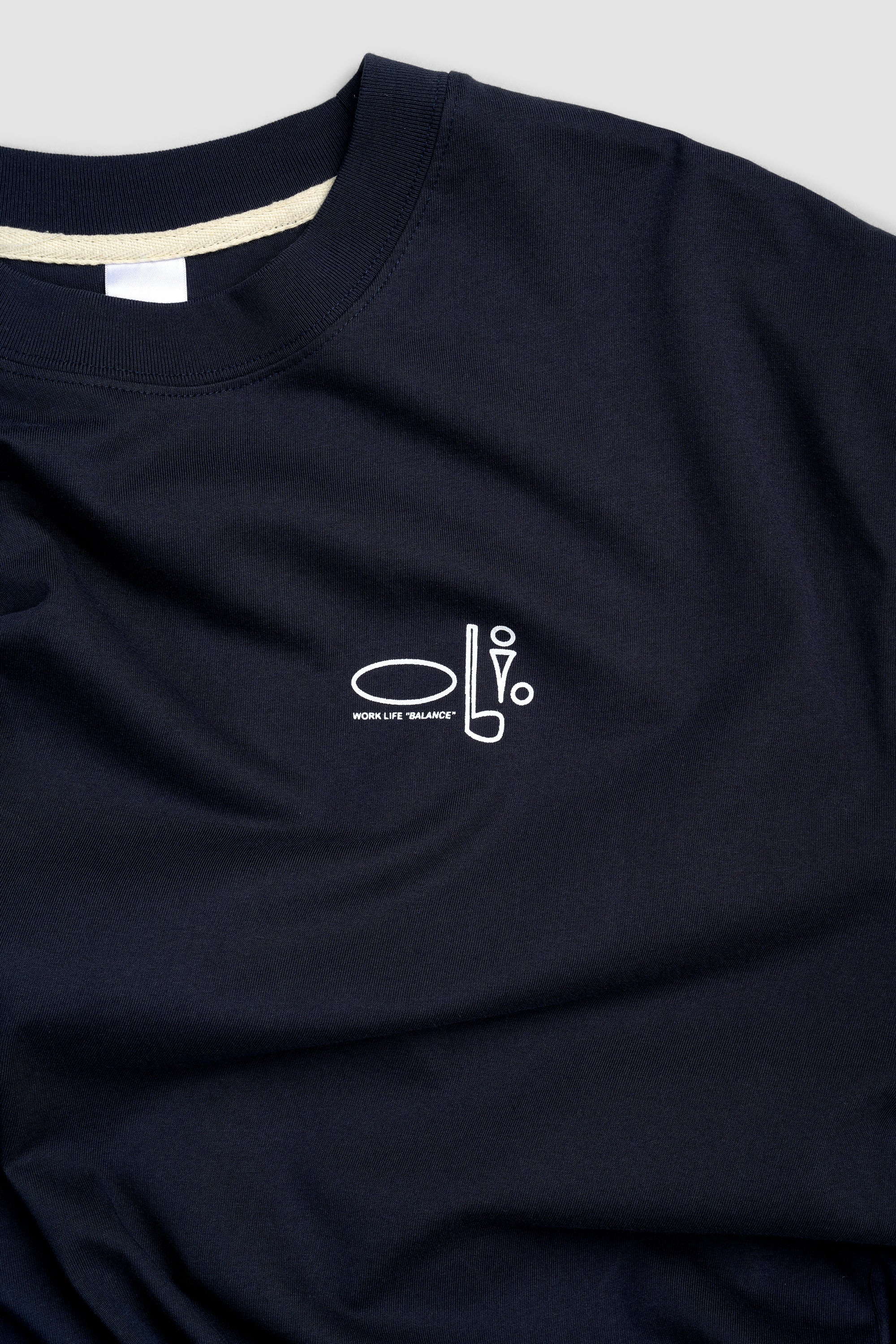 Work Life Balance Back Print T - Navy