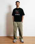 Footy Sports T - Black