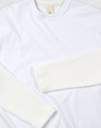 Layered Long Sleeve T - White