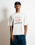 Footy Sports T - Snow Marle