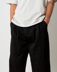 Pleated Pant - Black