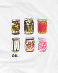 Pickle Crop T - White
