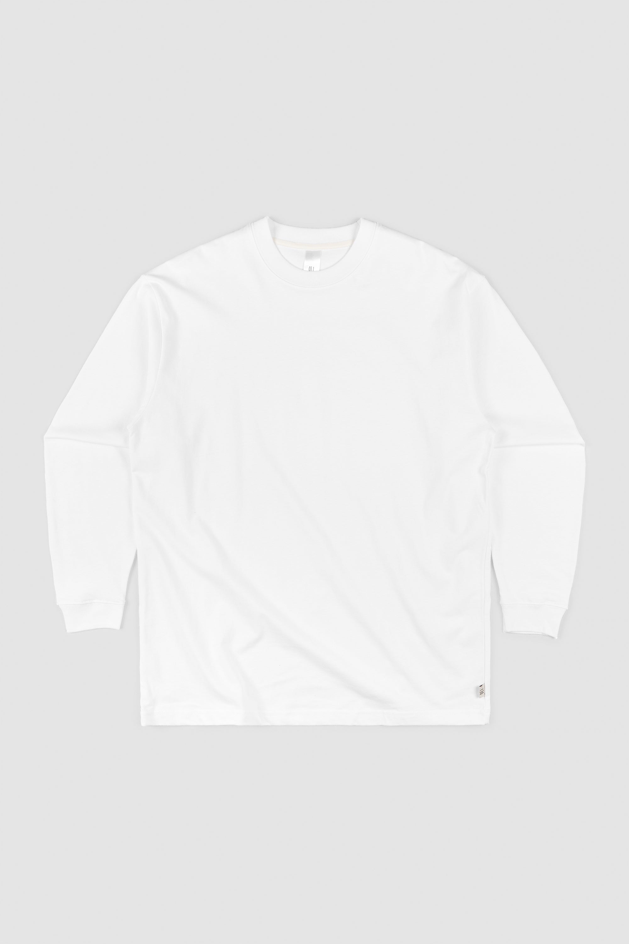 Premium Oli Blank Long Sleeve T - White