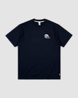 Measure Twice Cut Once Back Print T - Navy