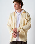 Waffle Button Up - Butter
