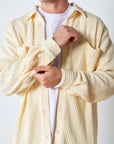 Waffle Button Up - Butter