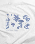 *IMPERFECT* Mushroom Back Print T - Snow Marle