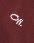 Embroidered Signature Hood - Brick
