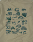 Explore Back Print Hood - Khaki
