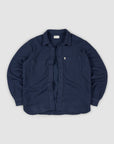 Waffle Button Up - Navy