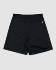 Pleated Cotton Short - Black