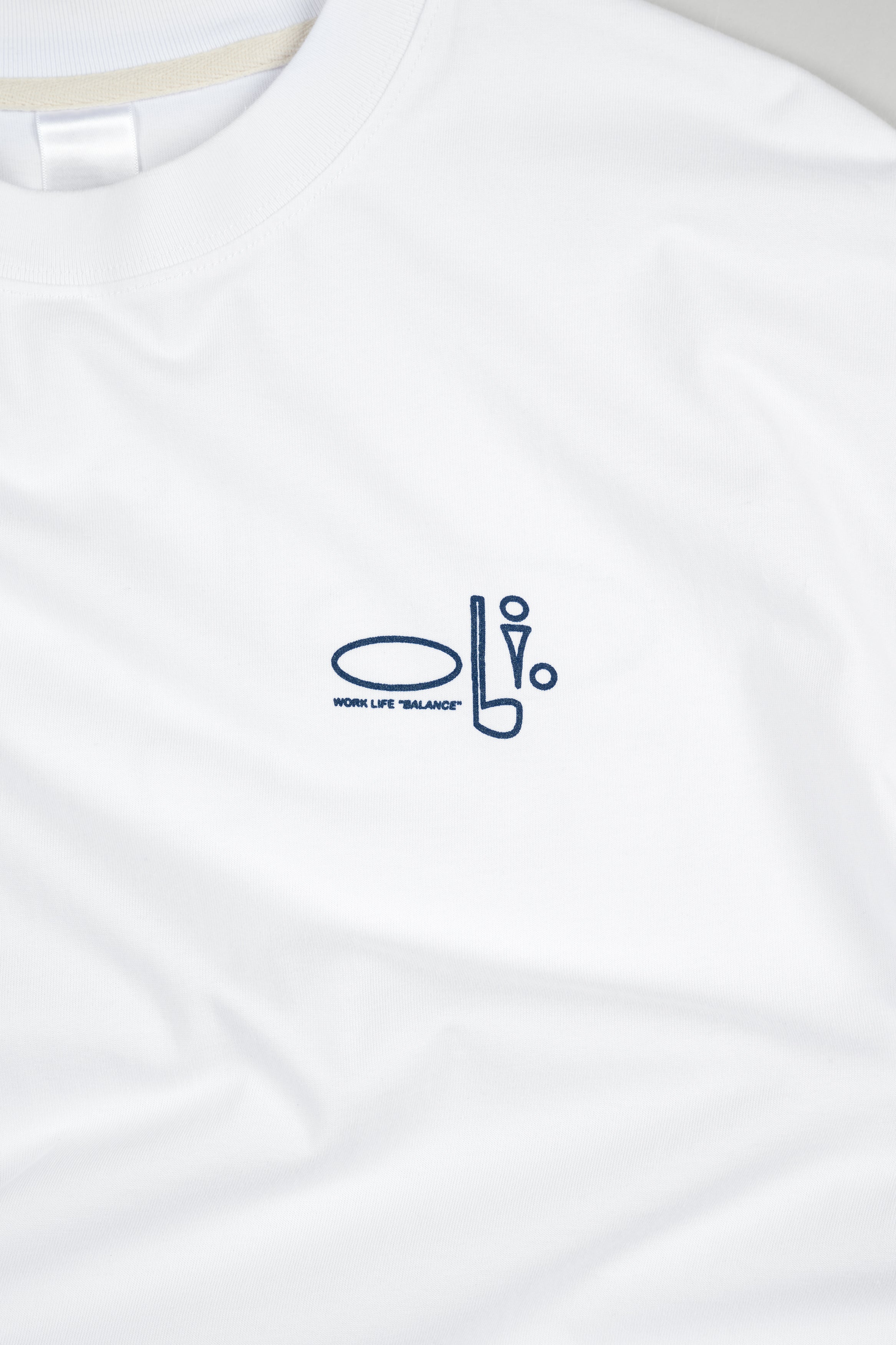Work Life Balance Back Print T - White