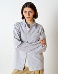 Oxford Stripe Long Sleeve Button Up