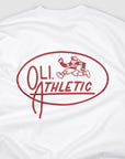 Athletics Back Print T - White