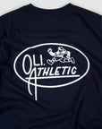 Athletics Back Print T - Navy
