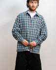 Plaid Long Sleeve Button Up - Teal
