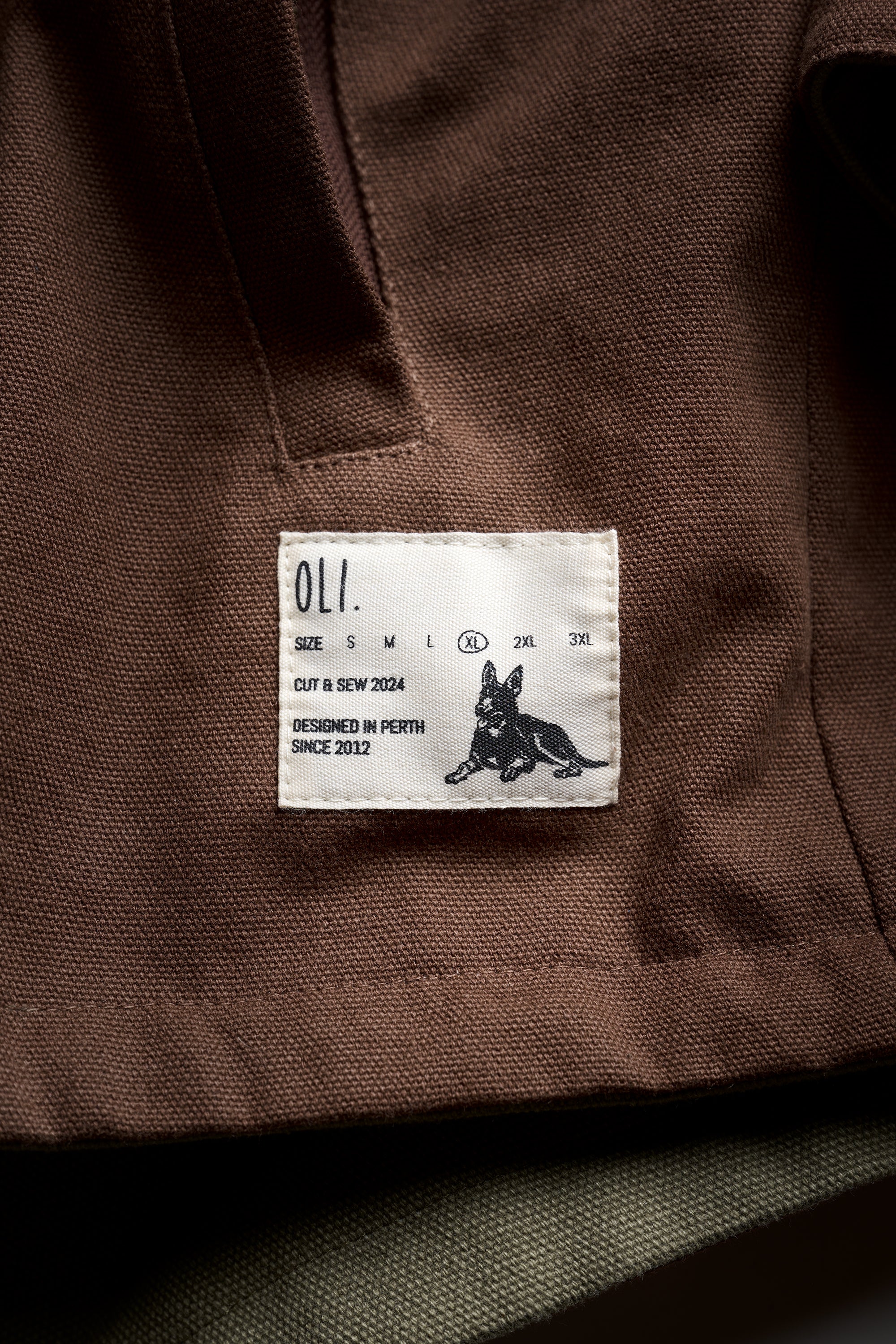 Reversible Kelpie Jacket Brown/Olive Oli.