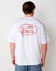Athletics Back Print T - White