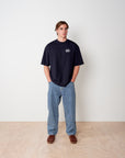 Athletics Back Print T - Navy