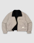 Cropped Reversible Kelpie Jacket - Black/Stone
