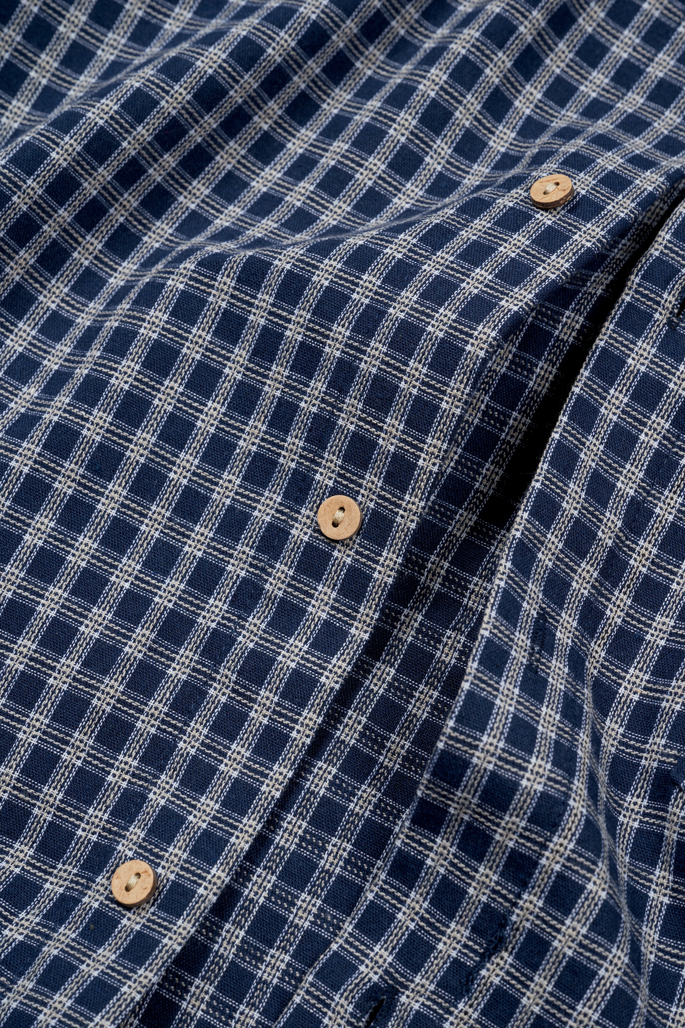 Picnic Long Sleeve Button Up - Navy