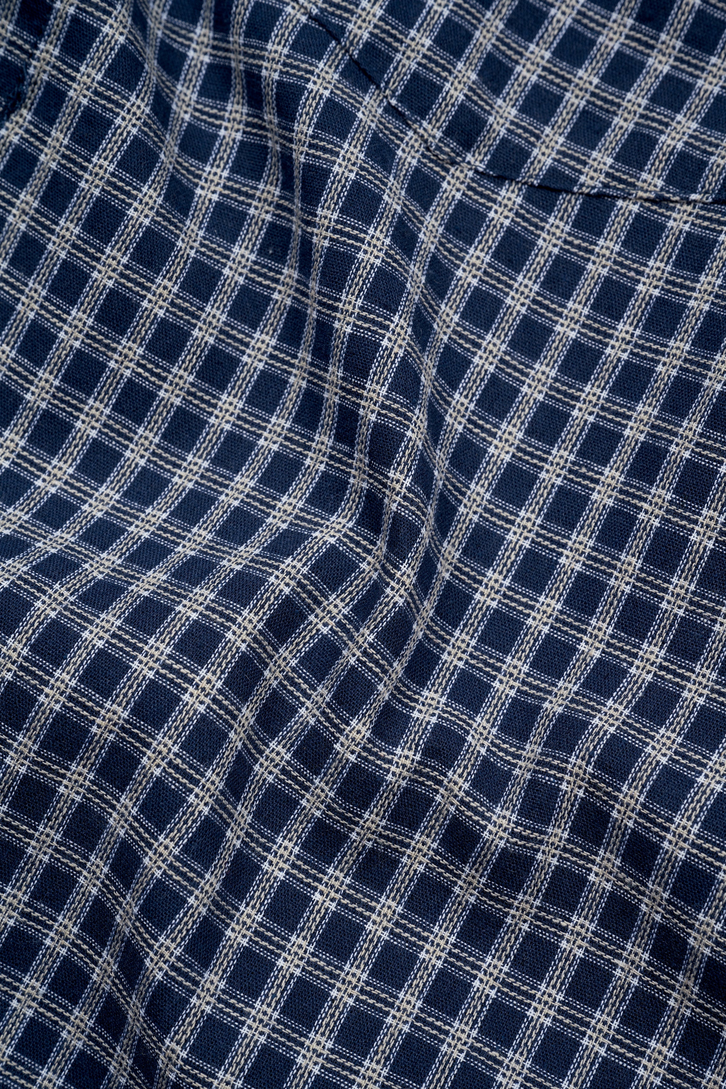 Picnic Long Sleeve Button Up - Navy