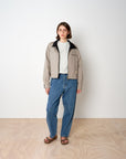 Cropped Reversible Kelpie Jacket - Black/Stone