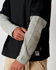 Layered Long Sleeve T - Black