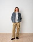 Textured Denim Jacket