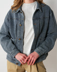 Textured Denim Jacket