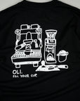 Fill Your Cup Back Print T - Black