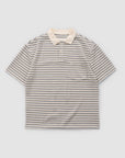 Heavy Stripe Polo - Cream