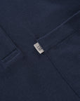 Contrast Cotton Polo - Navy