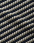 Heavy Stripe Polo - Navy